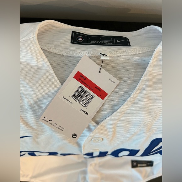 Nike Authentic Kansas City Royals MLB Baseball White Jersey Men’s Sz: L - Picture 2 of 6